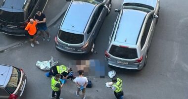 SBU Colonel Ivan Voronych, 50, was shot dead by a masked assassin in Kyiv