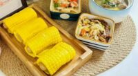 A photo supplied by the kindergarten to parents show bright yellow "corn" rolls.