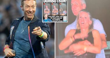 Chris Martin courts scandal again at first show since Astronomer kiss-cam controversy â but issues a cheeky warning