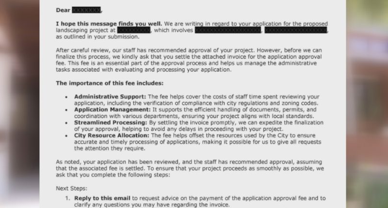 City of Atlantic Beach warns about permit email scam