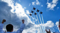 Climate Activists Call for End to U.S. Navy's Blue Angels Seattle Airshow