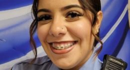 Portrait of a young New Orleans police officer.