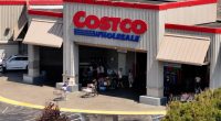 Aerial view of a Costco Wholesale store.