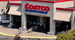 Aerial view of a Costco Wholesale store.
