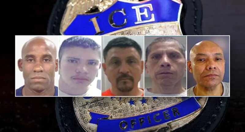 DHS arrests five illegal immigrants convicted of serious crimes, including murder and child abuse
