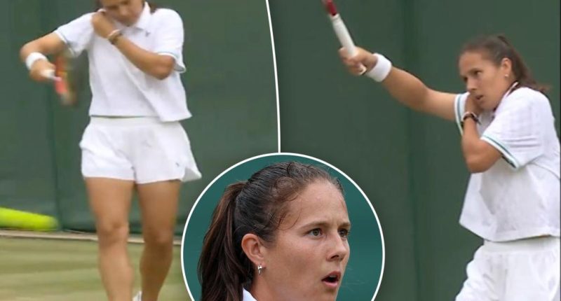 Daria Kasatkina suffers 'unfortunate' wardrobe mishap in Wimbledon loss