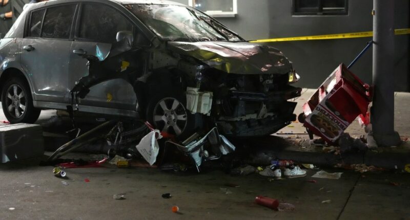 Car crashed into The Vermont Hollywood nightclub.