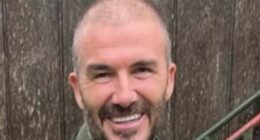 David Beckham, 48, shows off a VERY sparse buzzcut