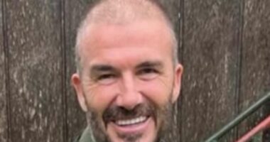 David Beckham, 48, shows off a VERY sparse buzzcut