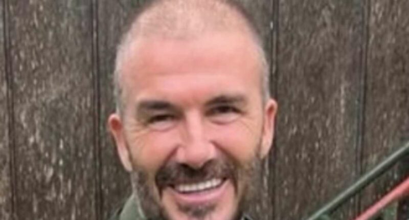 David Beckham, 48, shows off a VERY sparse buzzcut