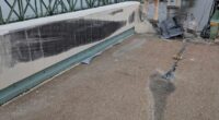 Damage to the Delaware Memorial Bridge after a tractor-trailer crash.