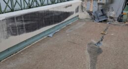 Damage to the Delaware Memorial Bridge after a tractor-trailer crash.