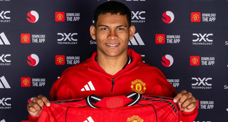 Diego Leon, 18, is the youngest of nine children who grew up playing football with 'a piece of cloth' in rural Paraguay... now the £7m wonderkid is seen as a vital cog in Manchester United's future