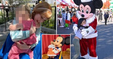 Disney theme park characters Walt Disney Hug rule with children