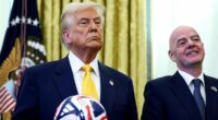 Donald Trump touches down at MetLife Stadium for Club World Cup final