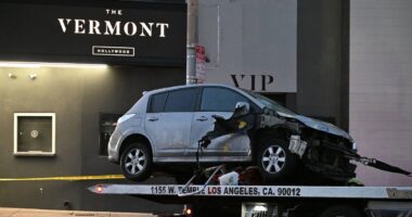 Dozens injured after vehicle drives into crowd outside of L.A. club
