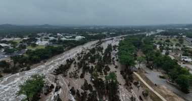 Drone video shows deadly flooding in Kerrville, Texas