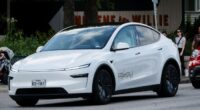 A Tesla robotaxi