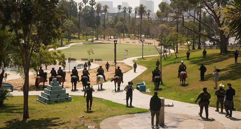 Federal agents conduct immigration raid in Los Angeles despite fierce opposition from Democrat mayor