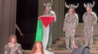 Fight breaks out after Royal Opera House cast raises Palestinian flag