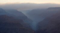 Fire crews along Grand Canyon are trying to save cabins after loss of historic lodge