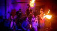 Fire-spewing instruments on display in Brooklyn