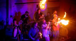 Fire-spewing instruments on display in Brooklyn