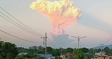 Mount Lewotobi Laki-Laki erupted on Monday for the second time in a month.