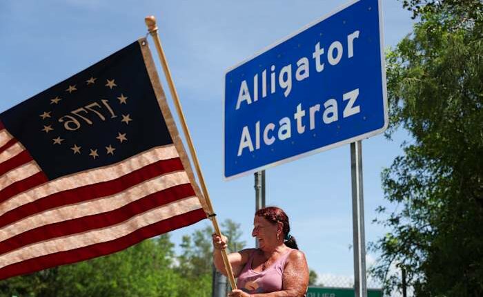 Florida Gov. DeSantis says deportation flights from 'Alligator Alcatraz' have begun