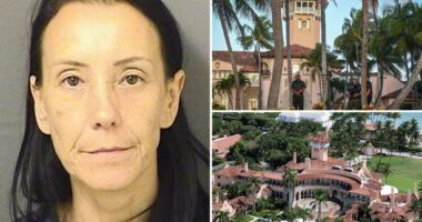 Florida woman Caroline Shaw arrested near Mar-a-Lago security checkpoint after saying she had an 'urgent message' for President Trump