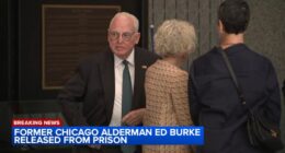 Former Chicago Alderman Ed Burke released from Illinois prison; expected to be at Salvation Army halfway house
