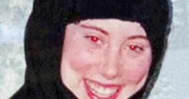 Portrait of Samantha Lewthwaite wearing a black hijab.