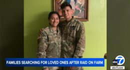 George Retes, disabled vet and US citizen, taken during Camarillo, California immigration raid at Glass House Farms: family