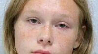 Mugshot of a young woman.
