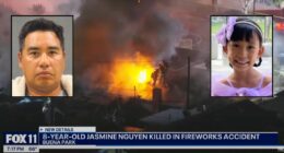 Girl, 8, dies after illegal fireworks are set off: Cops