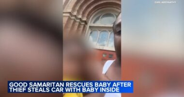 Good Samaritan rescued baby after thief stole vehicle from Lawndale gas station on South Independence Boulevard with child inside