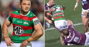 Heartbreak as luckless Rabbitohs star suffers huge blow on his return from injury and here's why footy fans are filthy about it