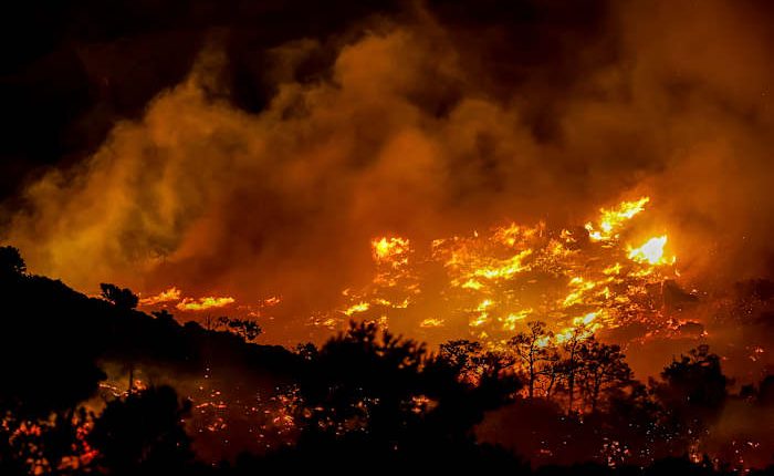 Hotels and homes evacuated on Greek island of Crete as wildfire burns out of control