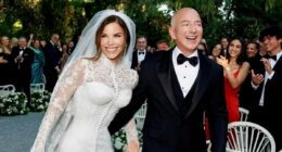 Internet spots Lauren Sanchez and Jeff Bezos's 'edited' wedding pics