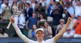 Jannik Sinner wins first Wimbledon title, beats defending champion Alcaraz