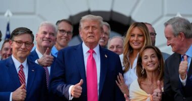Just 1 in 4 US adults say Trump's policies have helped them, a new AP-NORC poll finds