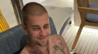 Justin Bieber seems in good spirits as he shares a rare smile