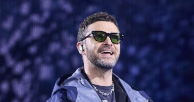 Justin Timberlake caught in intense exchange at English music festival