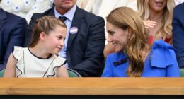 Kate shares a special moment with Charlotte at Wimbledon men's final