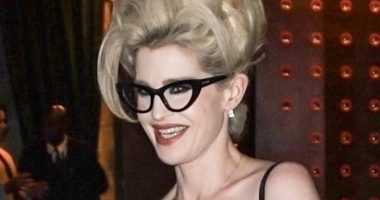 Kelly Osbourne attends Diamonds and Dust gala night with her partner