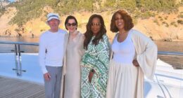 Kris Jenner and new pal Oprah vacation after bonding at Bezos wedding