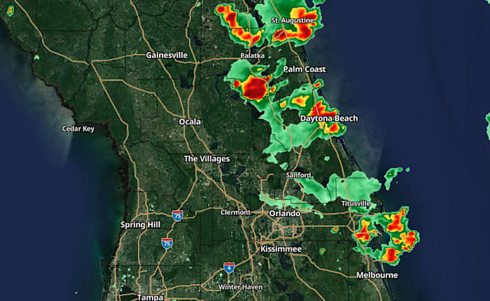 LIVE RADAR: Strong storms moving through Central Florida; severe thunderstorm warning in effect