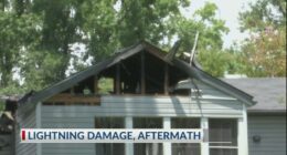 Lightning struck-apartment building condemned