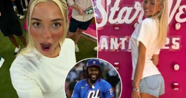 Livvy Dunne's 'holy crap' reaction to Oneil Cruz's Home Run Derby bombs