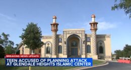 Lombard teen boy accused of plotting explosion, act of terror at Glendale Heights Islamic Education Center on Goodrich Avenue: FBI